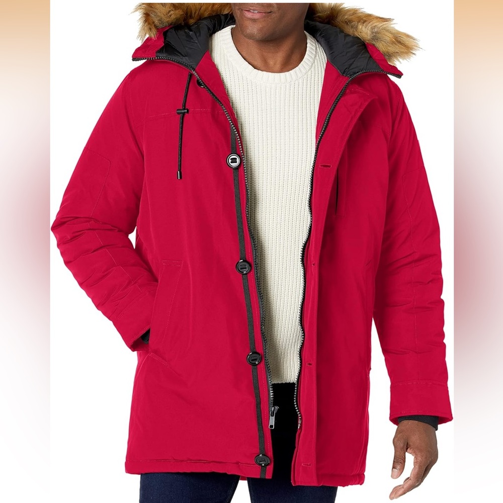 Guess Men's heavyweight hooded parka Jacket